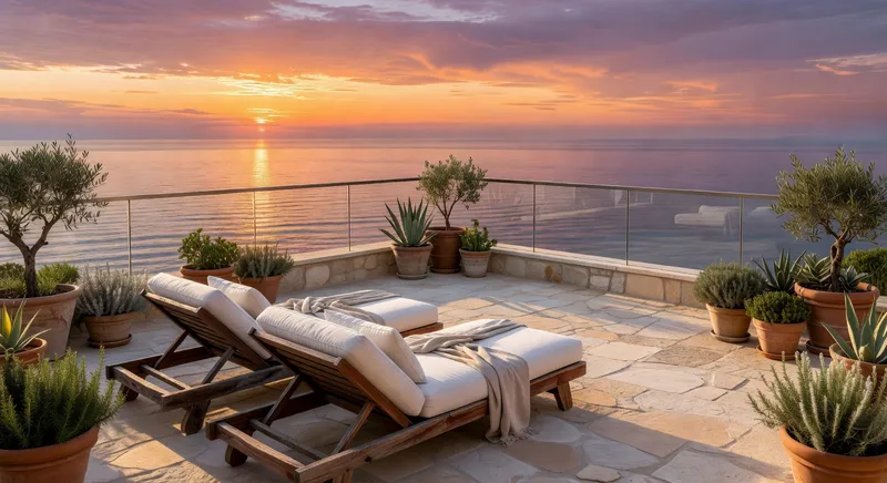 rooftop terrace view